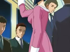 Sexy doll was fucked in public in anime